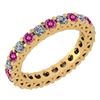 Image 1 : Certified 1.61 Ctw Pink Tourmaline And Diamond 14k Yell