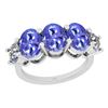 Image 1 : Certified 1.90 Ctw I2/I3 Tanzanite And Diamond 14K Whit