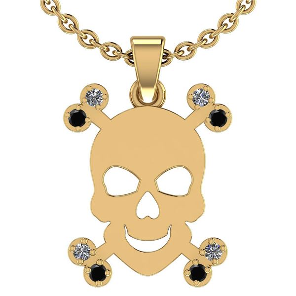 Certified 0.20 Ctw SI2/I1 Treated Fancy Black & White D