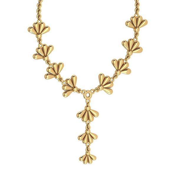 Beautiful 18K Yellow Gold Light Weight Necklace