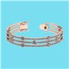 Image 1 : Certified 6.52 Ctw SI2/I1 Diamond 14K Rose Gold Bracele