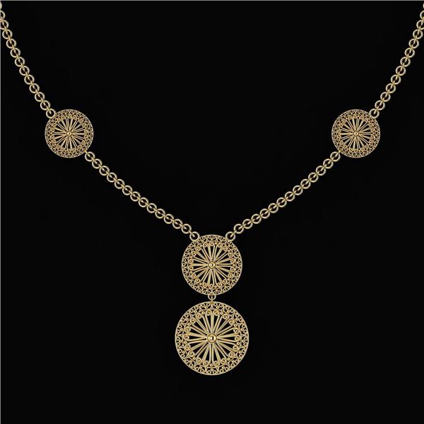 Beautiful 18K Yellow Gold Light Weight Necklace