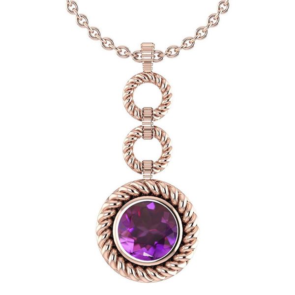 Certified 6.84 Ctw Amethyst Necklace For womens New Exp