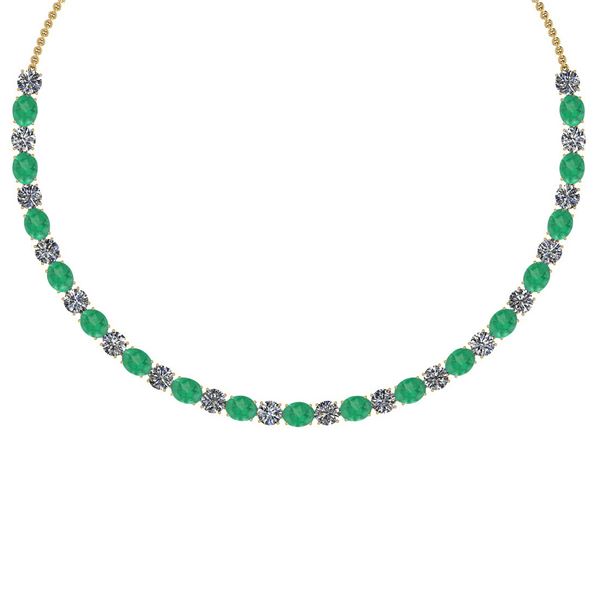 Certified 56.10 Ctw Emerald And Diamond I1/I2 Beautiful