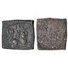 Ancient India: Ancient Malwa, Ujjain/Mandasor region, post-Mauryan die-struck copper coin, 2.49g.