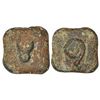 Ancient India: Gangetic Plains, post-Mauryan uninscribed cast copper coin, unlisted, 5.67g.