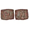 Image 1 : Ancient India: Indo-Scythians - copper ½ unit of Maues (c.125-85 BC), ISCH 6.1, 4.45g.