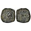 Ancient India: Indo-Scythians, copper fractional unit of Azes (57-30 BC), Senior ISCH 109.10, 1.38g.