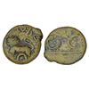 Ancient India: Satavahanas, lioness type alloyed copper coin of Siri Satakani, Junnar region, 2.13g.