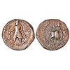 Ancient India: Kushans - copper tetradrachm of Wima Kadphises (c.110-127 AD), 17.17g.