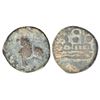 Image 1 : Ancient India: Kumaras of Karhad - Kumara Isamula, lead coin in 'Junnar lion' type, 10.27g.