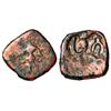 Medieval India: Rashtrakutas of Gujarat (Lata), copper coin, Krishna I Akalavarsha (756-778), 1.57g.