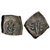 Medieval India: Late medieval Gujarat, copper coin, most likely a Chudasama/Vaghela issue, 1.90g.