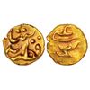 Sultanates: Golkonda: Gold fanam of Muhammad Quli Qutb Shah (1580-1611 AD), 0.37g.