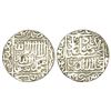 Mughals: Akbar (1556-1605 AD), silver rupee, Lakhnau mint (upside down), AH 967, KM 80.13, 11.35g.