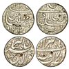 Mughals: Jahangir (1605-1627 AD), silver rupee (2), Ahmadabad mint, 11.18g & Patna mint, 11.28g.