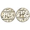 Mughals: Muhammad Shah (1719-1748 AD), silver ½ rupee, Ahmadabad mint, RY 12?, KM 433.1, 5.80g.