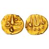 Mughals: Muhammad Shah (1719-1748 AD), gold fanam, Balapur mint, ND, KM C440.2, 0.35g.