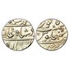 Mughals: Muhammad Shah (1719-1748 AD), silver rupee, Dar ul-Fath Ujjain, RY 11, KM 436.62, 11.59g.