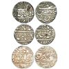 Mughals: Ahmad Shah Bahadur (1748-1754 AD), silver rupee (3) Dar ul-Khair Ajmer, Allahabad & Gwalior