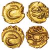 Independent Kingdoms: Mysore, Tipu Sultan (1787-1799 AD), gold fanam (2), Farrukhi & Kalikut mint.