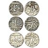 Princely States: Baroda, silver rupee (3), 1x Manaji Rao, 11.35g & 2x Anand Rao, 11.24g & 11.44g.
