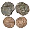 Princely States: Baroda, Anand Rao (1800-1819 AD), copper paisa & ½ paisa, Baroda, 10.74g & 5.10g.