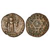 Princely States: Travancore, Uthram Thirunal Marthanda Varma (1847-1860 AD), copper 2 cash, 1.08g.