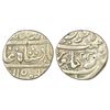 Image 1 : Indo-French: Silver rupee, 'Arkat' mint (for Alamparai), RY 23, 11.22g, in the name of Muhammad Shah