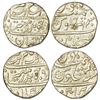 East India Company: Madras - Chinapattan mint, Mughal style, silver rupee (2), 11.54g & 11.58g.