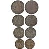 East India Company: Madras, Soho mint, set of 4 copper coins,1803, 20 cash, 10 cash, 5 cash & 1 cash