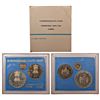 Image 1 : Republic India: 1985, International Youth Year, UNC set of 2 coins, 100 Rupees and 10 Rupees.