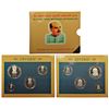 Image 1 : Republic India: 2001, Dr. Syama Prasad Mookerjee, proof set of 4 coins, 100, 50, 10 and 2 rupees.