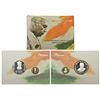 Image 1 : Republic India: 2014, 125th Birth Anniversary of Jawaharlal Nehru, proof set of 2 coins.