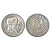 Foreign: German State-Baden, Friedrich I, silver 5 Mark, 1902, 27.74g.