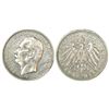 Foreign: German State-Baden, Friedrich II, silver 5 Mark, 1913, 'G' mint mark, 27.75g.