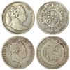Foreign: Great Britain, George III, silver ½ crown (2), 1817, KM 667 & 672, 13.59g & 13.46g.