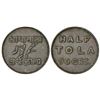 Image 1 : Tokens: Calcutta mint, copper ½ tola token, 5.80g.