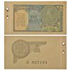 Image 1 : Paper Money: George V, 1 rupee, 2nd issue, 1935, signed by J.W. Kelly, serial no.: E21 827124.