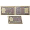 Image 1 : Paper Money: 1 rupee, 1967, full packet of 100 notes, signed by S. Jagannathan, inset 'A'