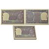 Image 1 : Paper Money: 1 rupee, ND (1969), full packet of 100 notes, Mahatma Gandhi birth centenary issue