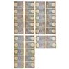 Image 1 : Paper Money: 1 rupee, 17 full packets of 100 notes each, all are different. (17 packets)