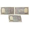 Image 1 : Paper Money: 10 rupees, full packet of 100 notes, Boat series, signed by P.C. Bhattacharya