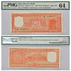 Image 1 : Paper Money: 20 rupees, Parliament House series, ND (1972), signed by S. Jagannathan