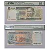 Image 1 : Paper Money: 500 rupees, semi fancy number note, Gandhi series, 1st issue, signed by R.N. Malhotra