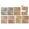 Image 1 : Paper Money: Group of 8 misprint notes, 2x 1 rupee and 6x 2 rupees, various type of misprint