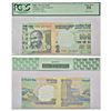 Image 1 : Paper Money: 100 rupees, misprint, Gandhi series, 2013, signed by D. Subbarao, inset 'L'