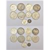 Image 1 : Large Lots: A group of 10 foreign silver coins, includes British Settlement, Great Britain, etc.