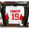 Image 1 : FRAMED TEAM CANADA #19 SIGNED JERSEY W/ COA