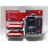 Image 1 : CRAFTSMAN 2.0 AH LITHIUM ION BATTERIES & CHARGER